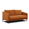 Image de Canapé droit 3 places tissu orange