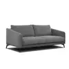 Image de Canapé droit XXL 3 places tissu gris foncé