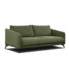 Image de Canapé droit XXL 3 places tissu vert olive