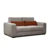 Image de Canapé droit 3 places tissu beige