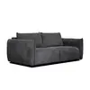 Image de Canapé droit XXL 3 places tissu gris foncé