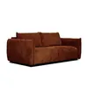Image de Canapé droit xxl 3 places tissu orange