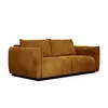 Image de Canapé droit xxl 3 places tissu safran