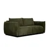 Image de Canapé droit XXL 3 places tissu vert olive