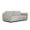 Image de Canapé droit XXL 3 places tissu blanc perle