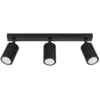 Image de Plafonnier Aluminium Noir GU10 3 Karbon Line