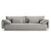 Image de Canapé 4 places en tissu structurel gris clair