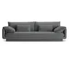 Image de Canapé 4 places en tissu structurel gris foncé