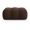 Image de Pouf en velours chocolat