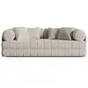 Image de Canapé convertible 3 places en velours beige