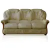 Image de Canapé fixe cuir 3 places beige