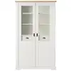 Image de Vaisselier effet bois clair et blanc h200