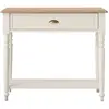 Image de Console effet bois clair et blanc h85