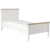 Image de Lit enfant effet bois clair et blanc 90x190 cm