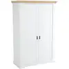 Image de Armoire effet bois clair et blanc h188