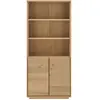 Image de Bibliothèque effet bois clair 2 portes h 200