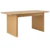 Image de Table à manger extensible 6 à 10 personnes effet bois clair