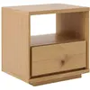 Image de Table de chevet effet bois 1 tiroir h45