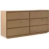 Image de Commode 6 tiroirs effet bois h82