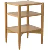 Image de Table de chevet effet bois clair h 55