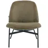 Image de Fauteuil en velours côtelé vert kaki