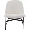 Image de Fauteuil en tissu bouclé beige