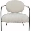 Image de Fauteuil en velours côtelé beige