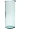 Image de Vase verre recyclé bleu 15x15x36cm