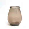 Image de Vase verre recyclé beige 19x19x23cm