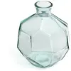 Image de Vase en verre recyclé de couleur bleue 16 x 16 x 18 cm