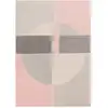 Image de Tapis design tissé plat rose 120x170 cm