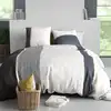 Image de Parure de couette 100% coton 57 fils imprimée 260x240cm 2 taies