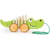 Image de Jouet à tirer en bois crocodile