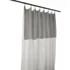 Image de Rideau ajustable gaze de coton gris 140x300 cm