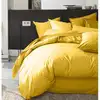 Image de Housse de couette percale coton jaune 240x220 cm