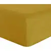 Image de Drap housse lin curry 200x200 cm