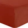 Image de Drap housse lin paprika 180x200 cm