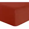 Image de Drap housse lin paprika 200x200 cm