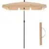Image de Parasol 200 x 125 cm protection solaire upf 50+ inclinable Taupe