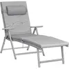 Image de Chaises longues en alu anti-rouille gris