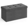 Image de Coffre de rangement - l76 cm - gris foncé