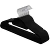 Image de Lot de 20 cintres revêtement velour noir