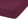 Image de Drap housse coton rouge 90x190 cm