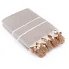 Image de Plaid coton taupe
