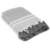 Image de Plaid coton gris moyen