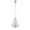 Image de Lustre métal cristal diamètre 30cm argenté
