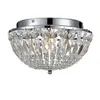 Image de Plafonnier salle de bain 3 lumières métal/cristal D30cm