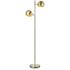 Image de Lampadaire 2lumières métal h145cm laiton