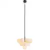 Image de Suspension 13xG9 verre opalin et métal noir