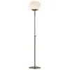 Image de Lampadaire 1xE27 laiton antique et blanc